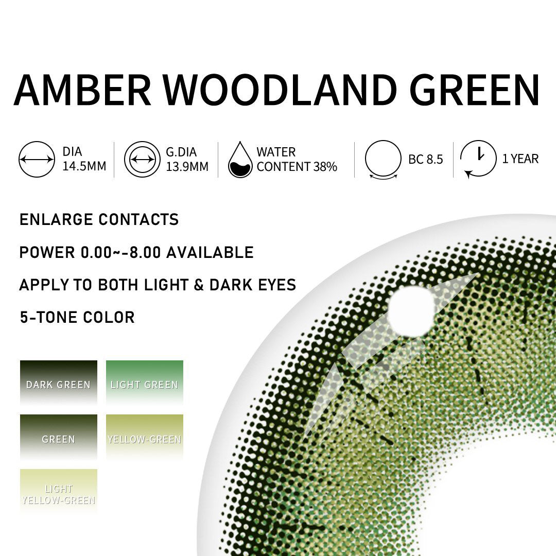 Luminareye Amber Woodland Green | 1 Year