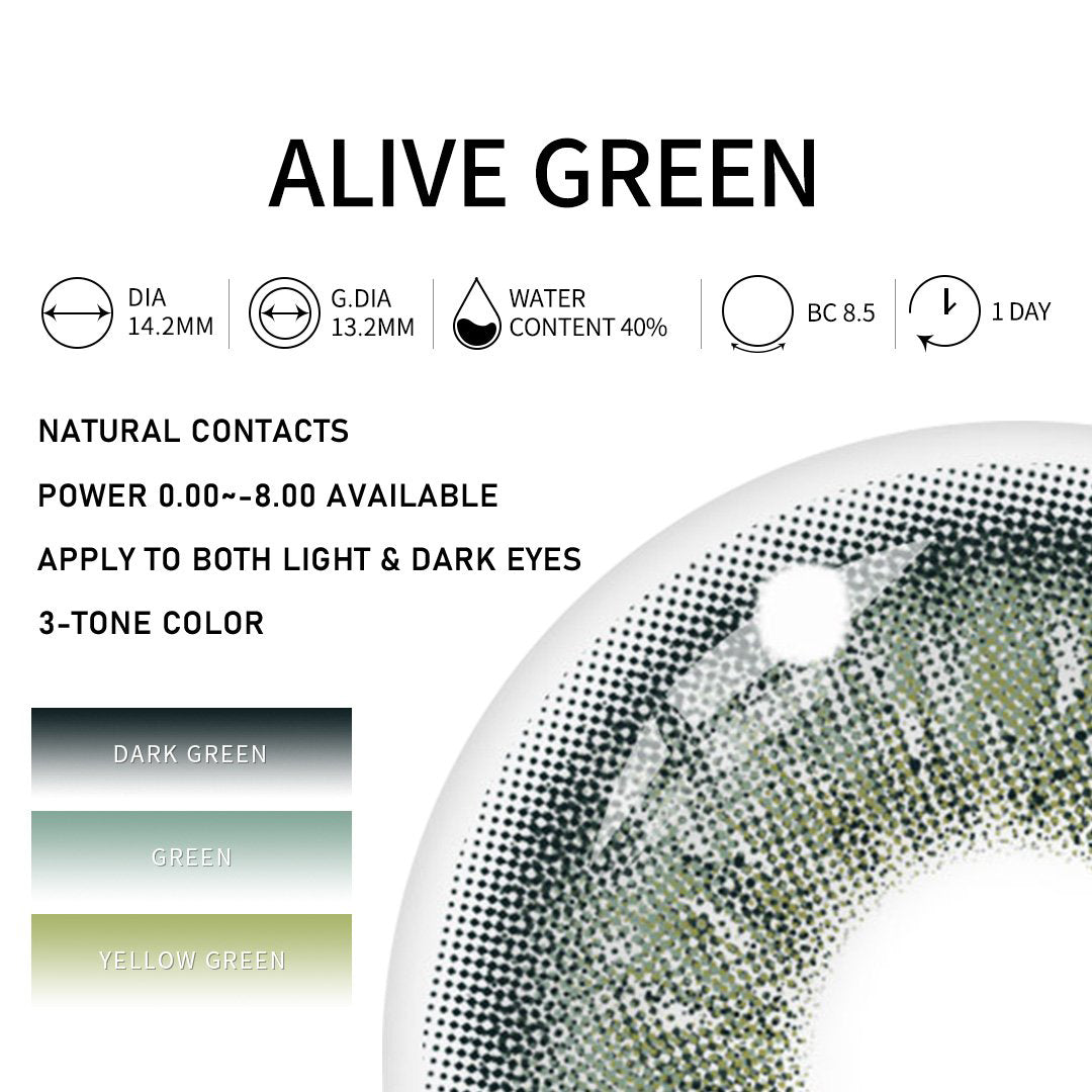 Luminareye Alive Green | 1 Day, 20 Pcs