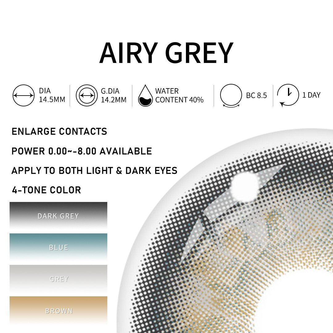 Luminareye Airy Grey | 1 Day, 30 Pcs